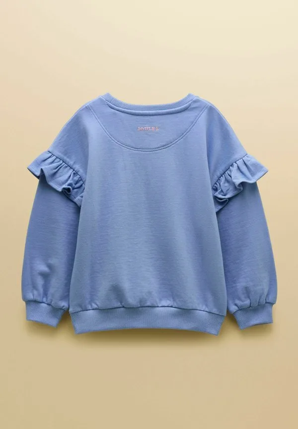 Толстовка с круглым вырезом и рукавами с оборками Joules, Blue — фото 2