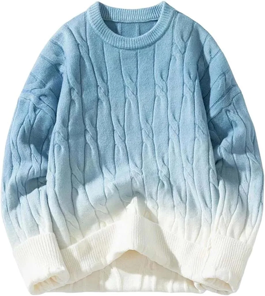 

Мужской свитер с градиентом, длинный рукав, Modern Fit