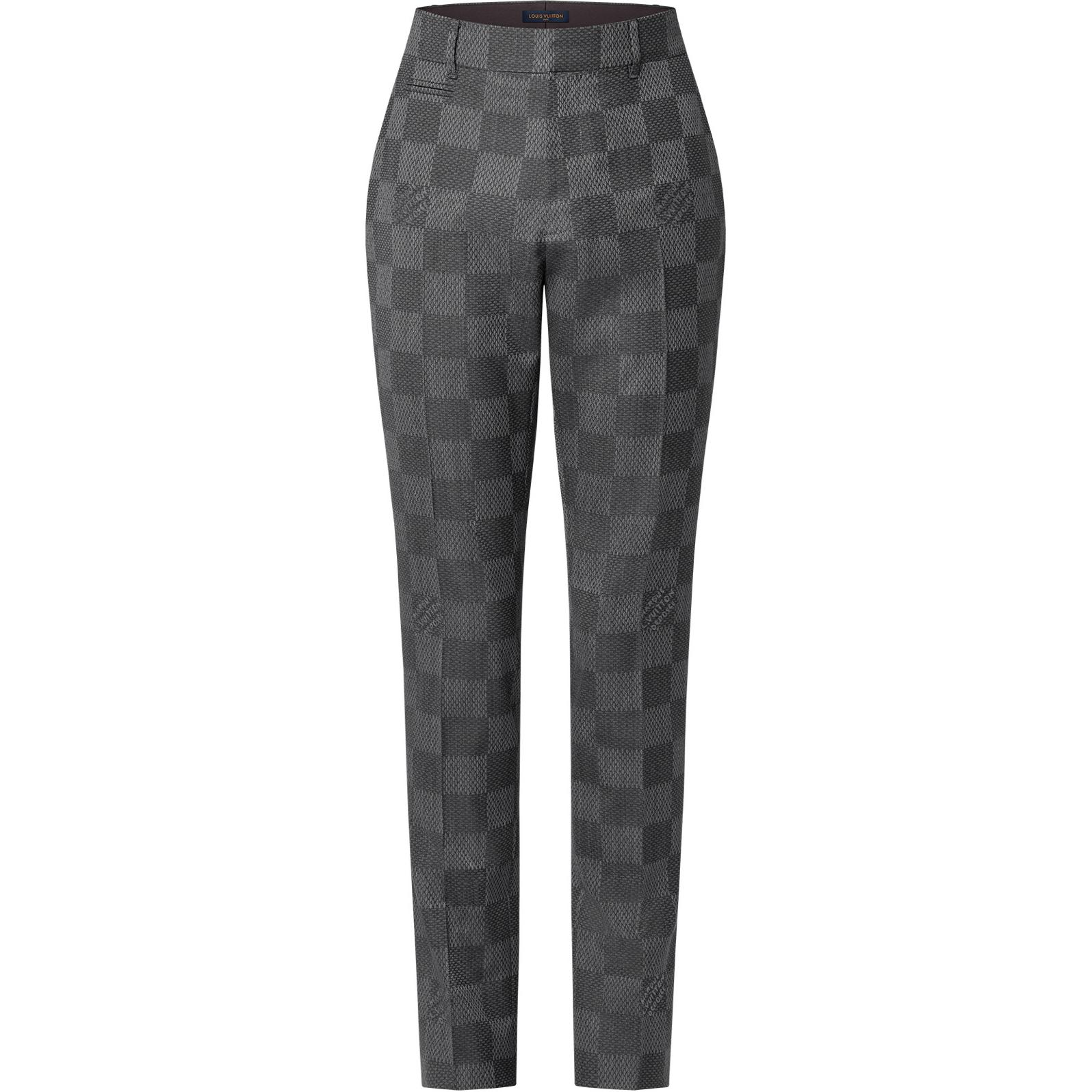 

Шерстяные брюки на шнурке LOUIS VUITTON, серые