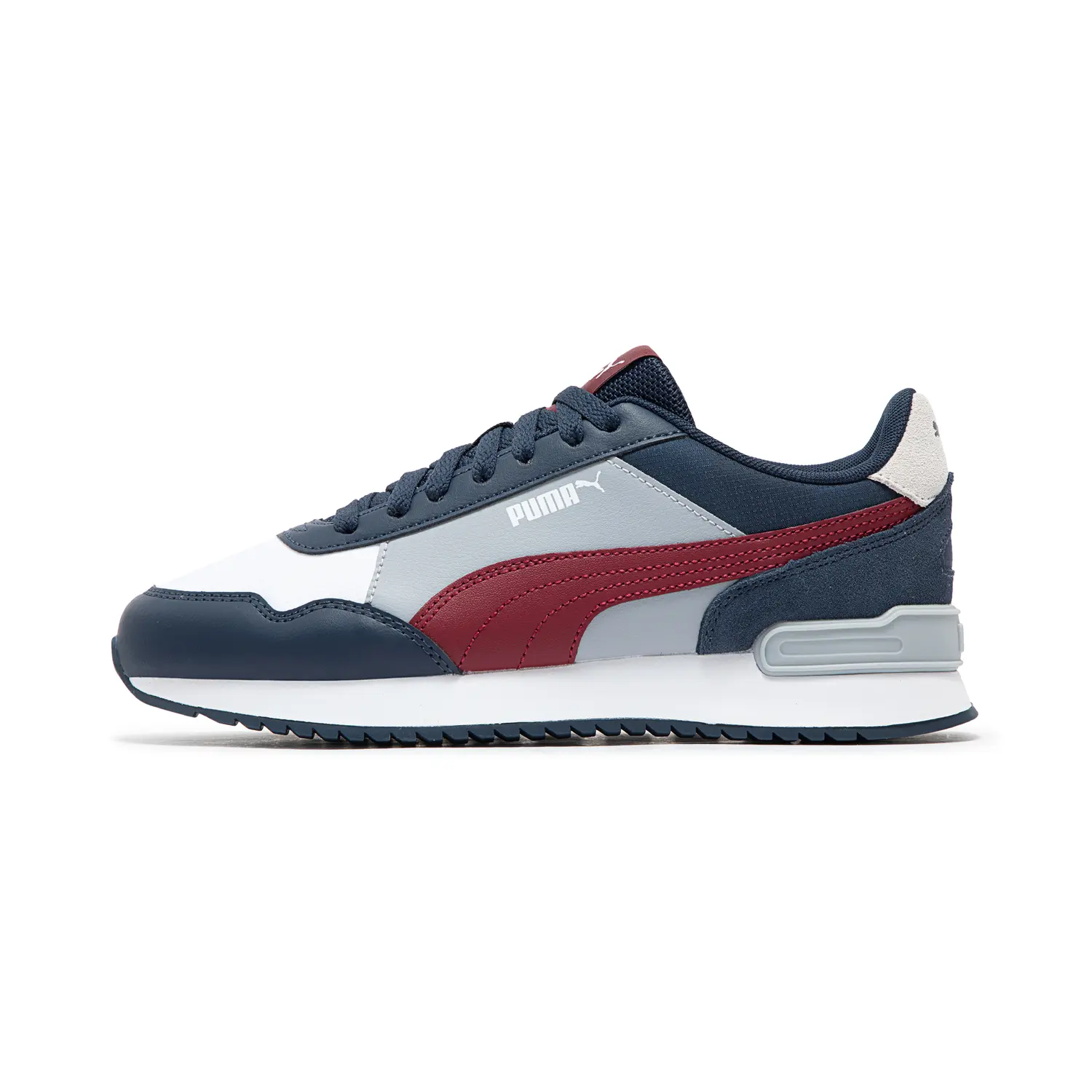 

Низкие повседневные туфли мужские, цвет морской волны PUMA, Marine Blue-Red-Puma White-Light Gray