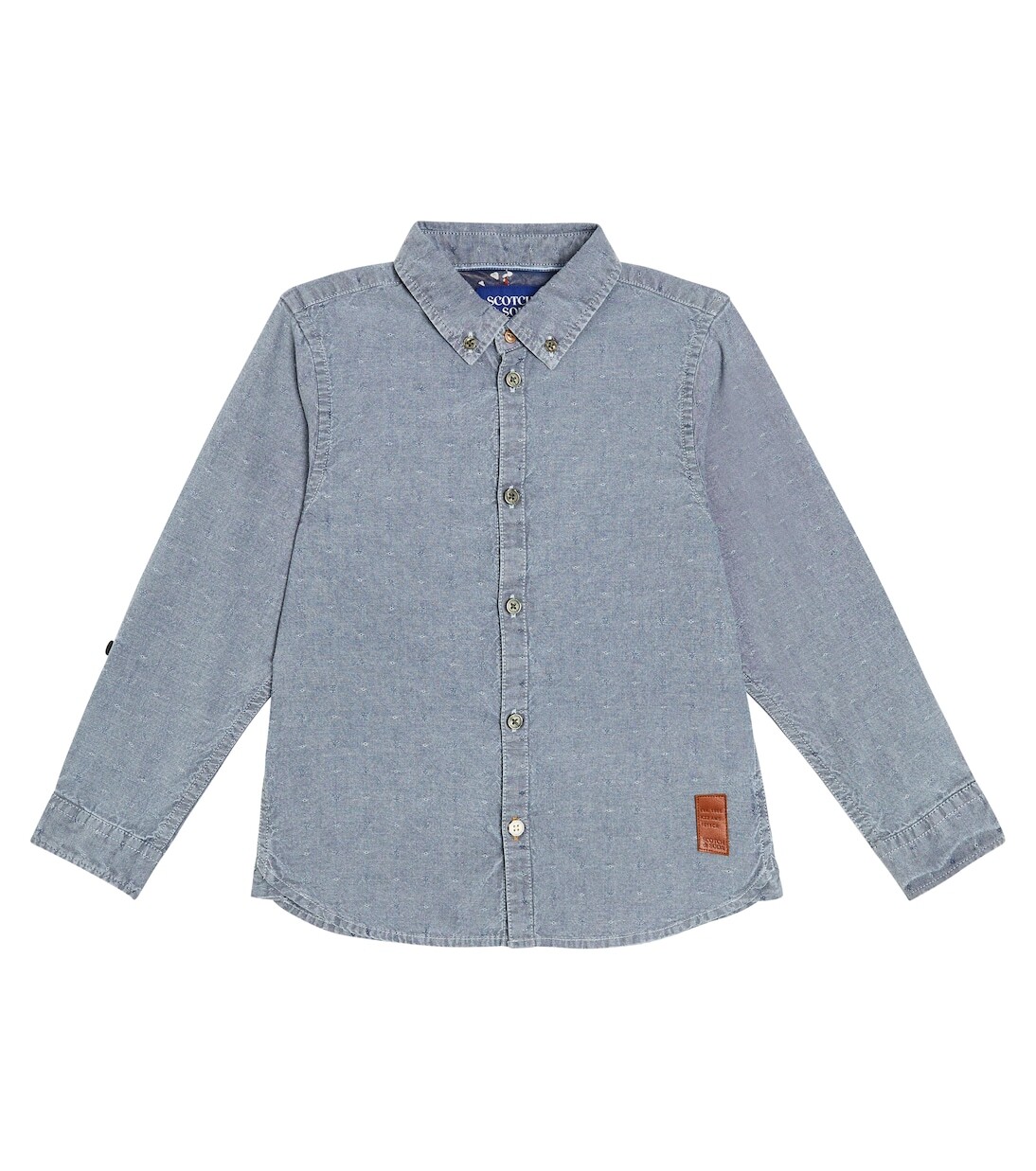 

Хлопчатобумажную рубашку Scotch & Soda Kids, синий