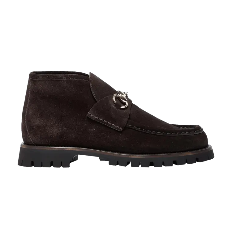 Ботинки Gucci Wmns Horsebit Ankle Boot, Dark Brown