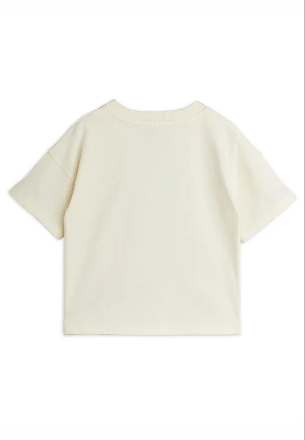 Футболка с принтом туристического агентства «инопланетяне» Mini Rodini, Off-White — фото 3