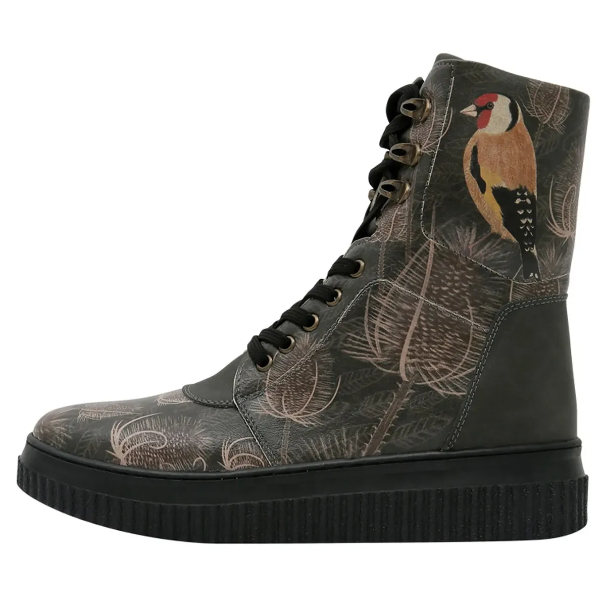 

Ботинки на шнуровке DOGO "Women's Future Boots Goldfinch Vegan Женские ботинки / женские", Vegan, серый
