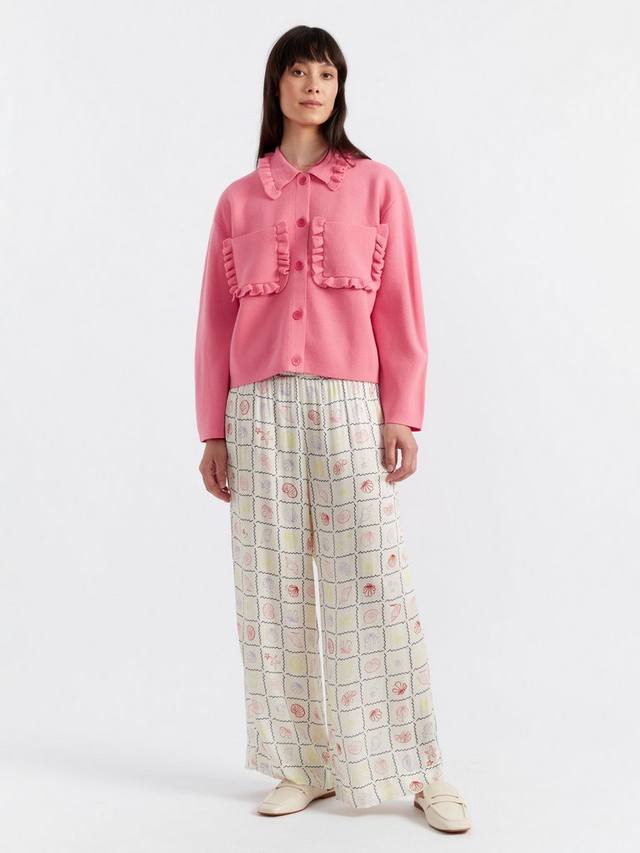 

Куртка из чистой шерсти мериноса морской бриз Chinti & Parker, цвет Punch Pink