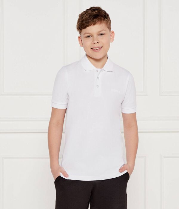 

Рубашка поло Regular fit Hugo Kids, белый