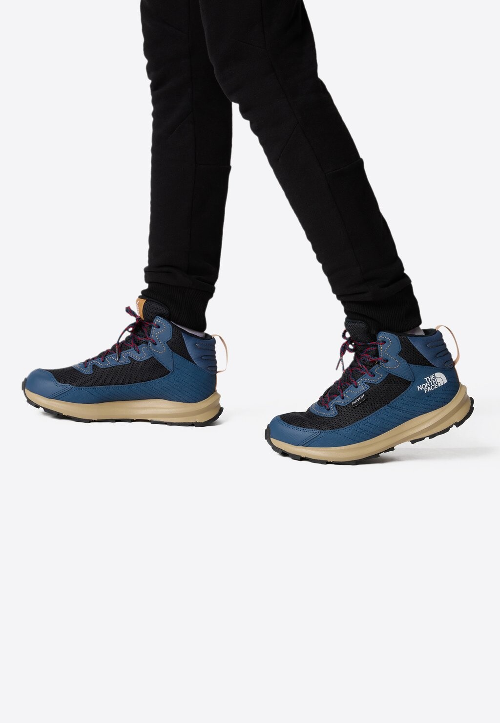 

Кроссовки Y FASTPACK HIKER MID WP The North Face, цвет shady blue tnf white