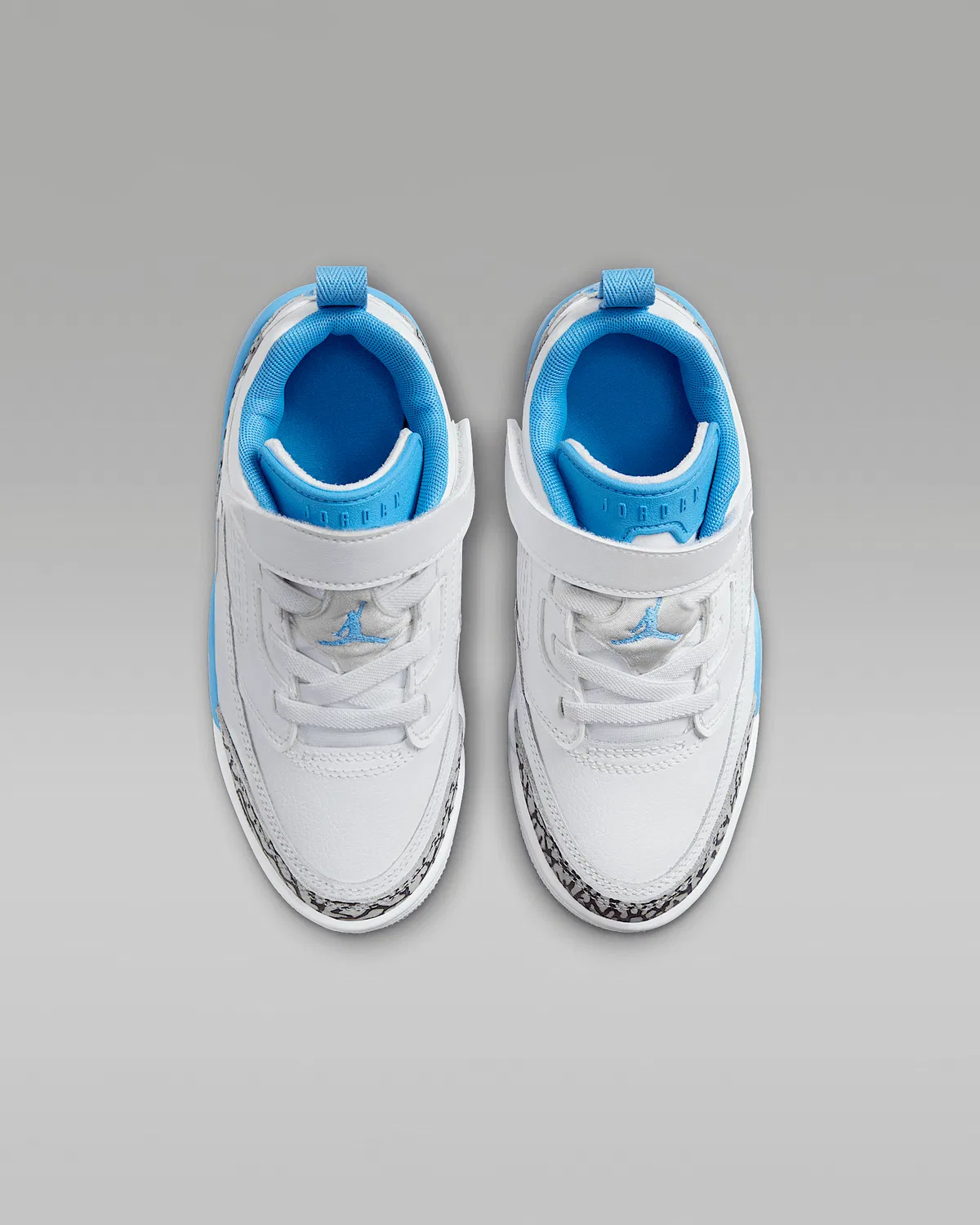 Детские кроссовки Jordan Spizike Low, White/Wolf Grey/Anthracite/University Blue — фото 4