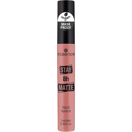 Матовая жидкая губная помада Stay 8h Mask-Safe No. 02 Duck Face Vegan Без спирта Без парабенов 3 мл Essence — фото 3