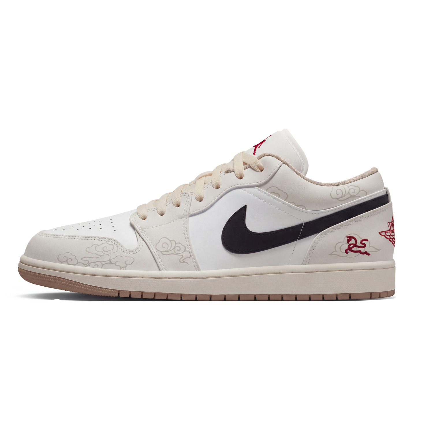 

Jordan Air 1 Low Sail Three Times Laboratory, Horse Year, White Horse Riding The Wind Abrasion Resistant Low top