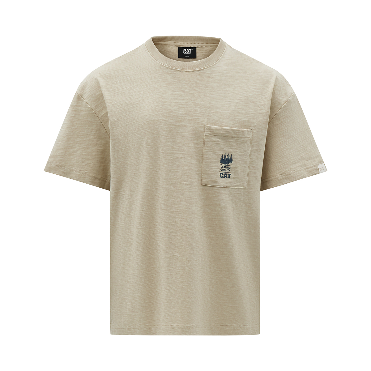 

Футболка мужская CAT, хаки