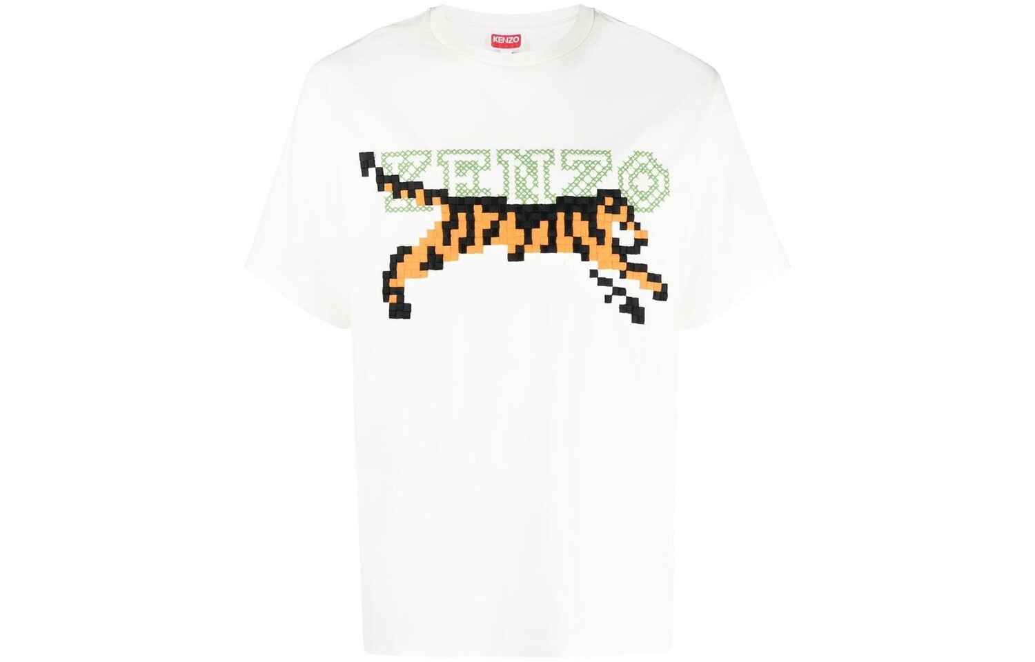 

Футболка X Nigo Tiger Pixel Oversize, цвет белый Kenzo, белый
