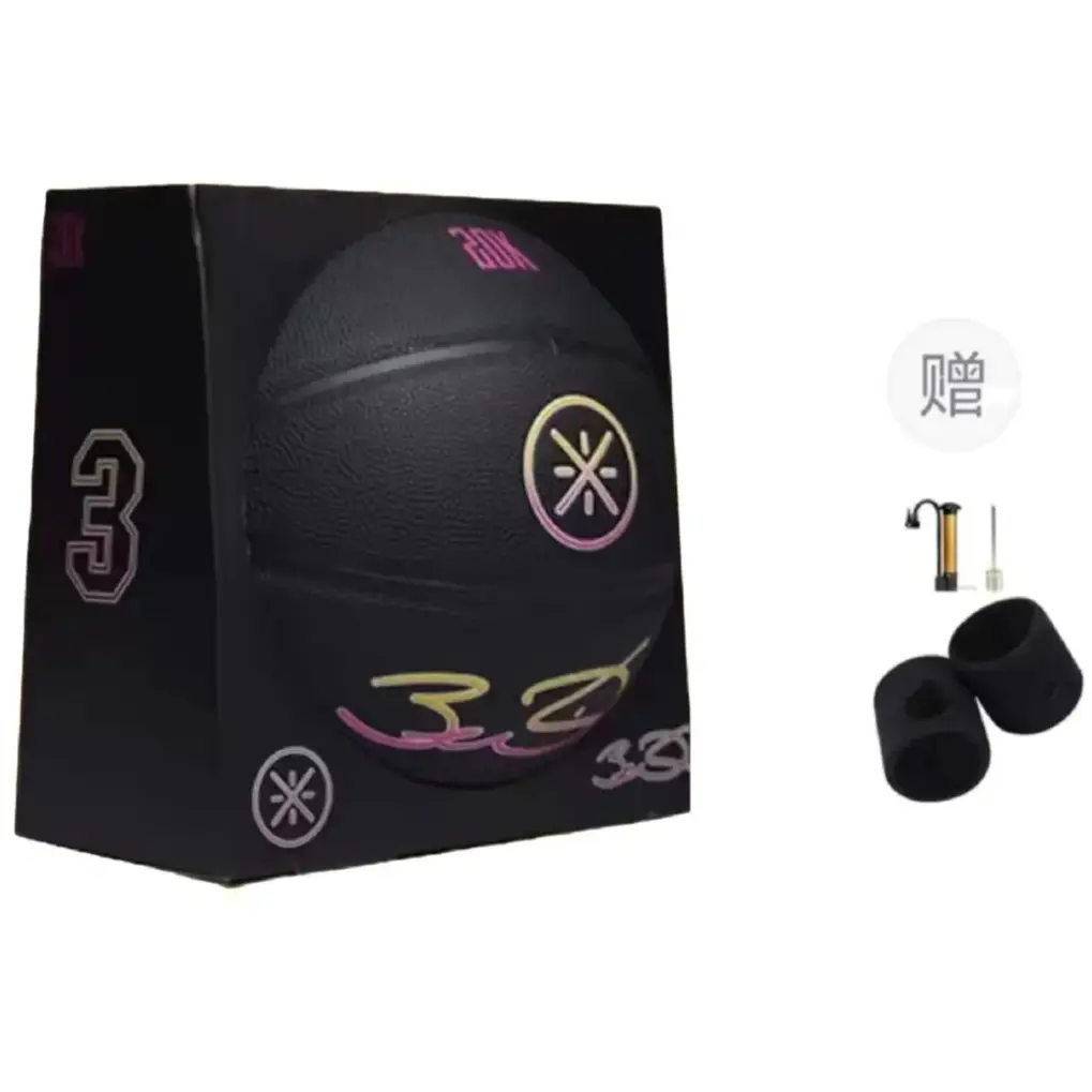 

LINING Баскетбольный мяч PU черный размер 7 тренировочный unisex Китай