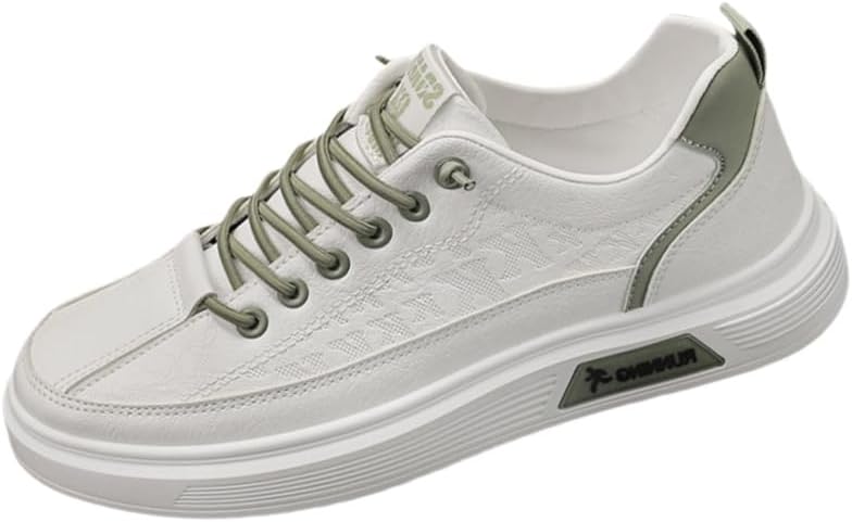 

Мужские кроссовки большого размера с дышащей верхней частью и шнуровкой- стильный дизайн для комфорта Fusecottc, светло-зеленый