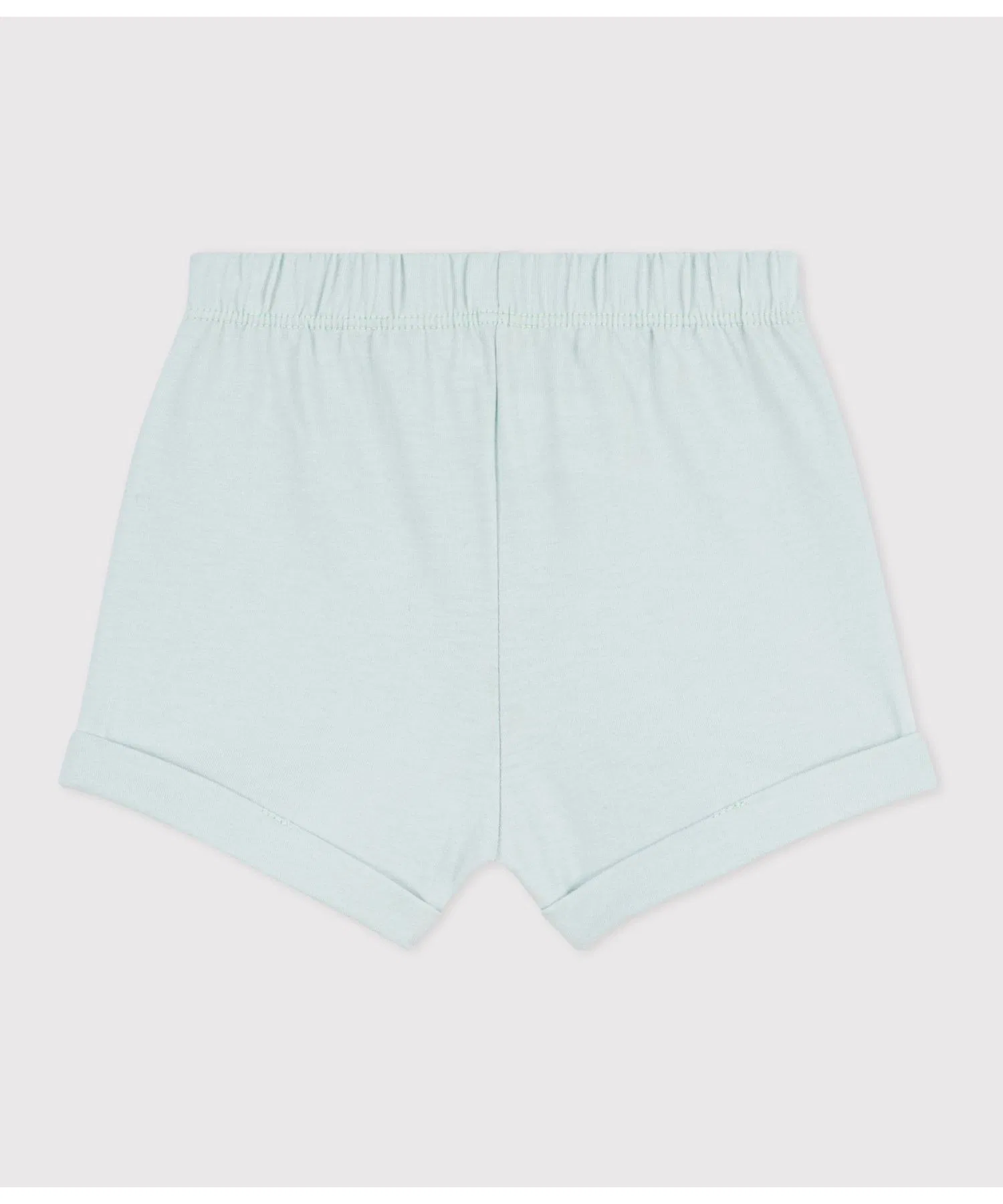 Детские хлопковые шорты PETIT BATEAU с поясом светло-зелёные — фото 4