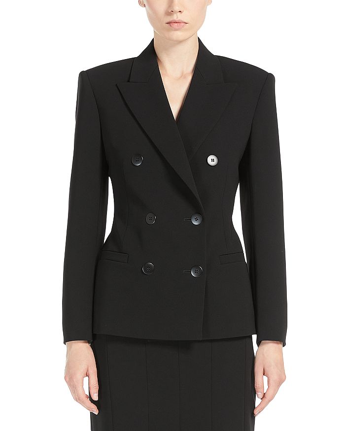 

Двубортный пиджак Key Max Mara Studio, черный