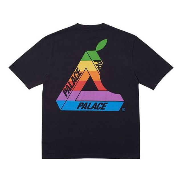

Футболка PALACE Jobsworth T-Shirt Creative Apple Printing Short Sleeve Unisex Black, черный