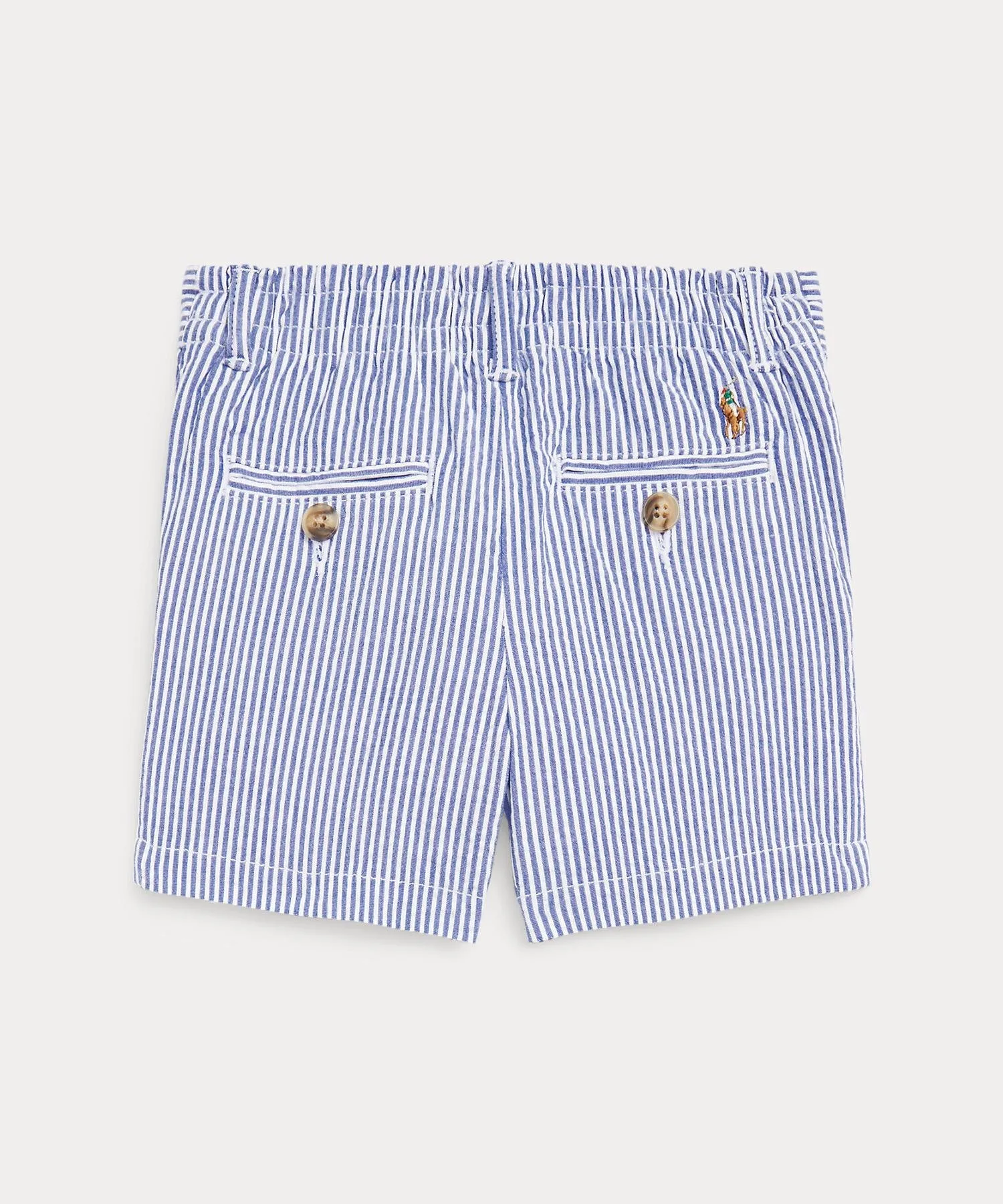 Детские шорты из эластичного хлопка сирсакер. Polo Ralph Lauren, 400 Blue — фото 2