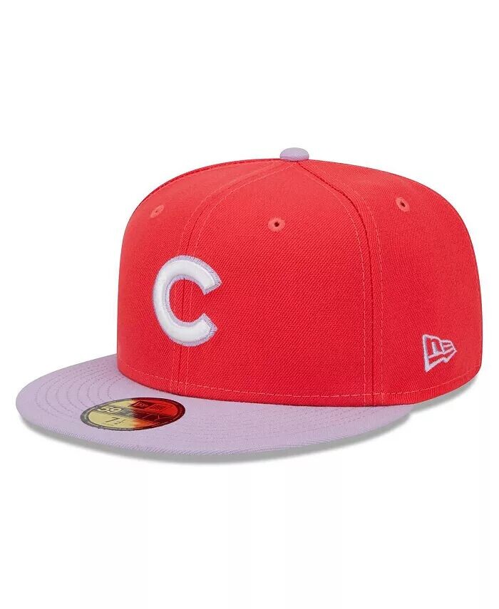 

Мужская двухцветная кепка Chicago Cubs Spring Color красного, лавандового цвета 59FIFTY New Era