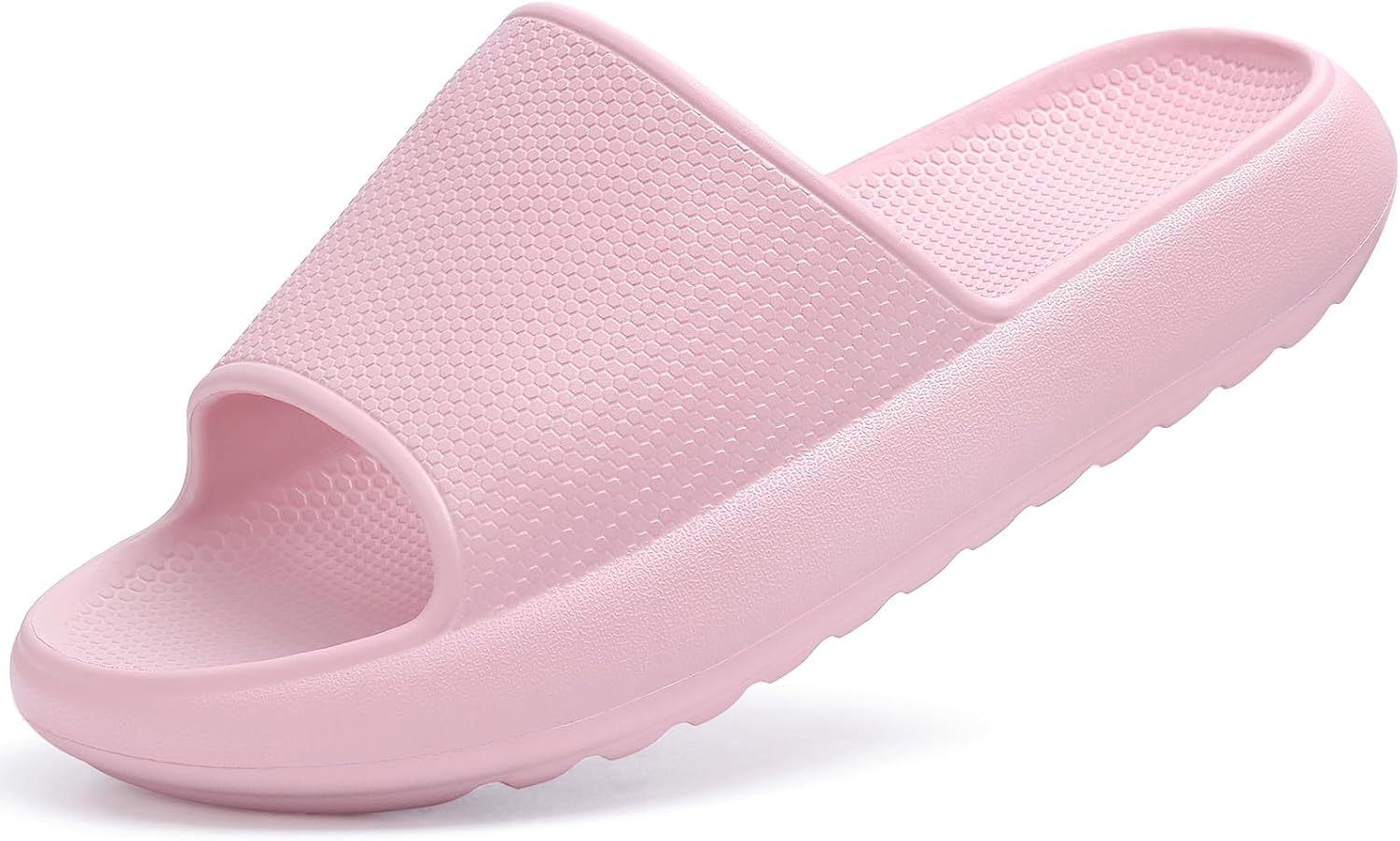 

Женские и мужские сандалии Comwarm Cloud Slide с ультракомфортной стелькой-подушкой, мягкие летние пляжные тапочки с поддержкой низкого свода, розовый