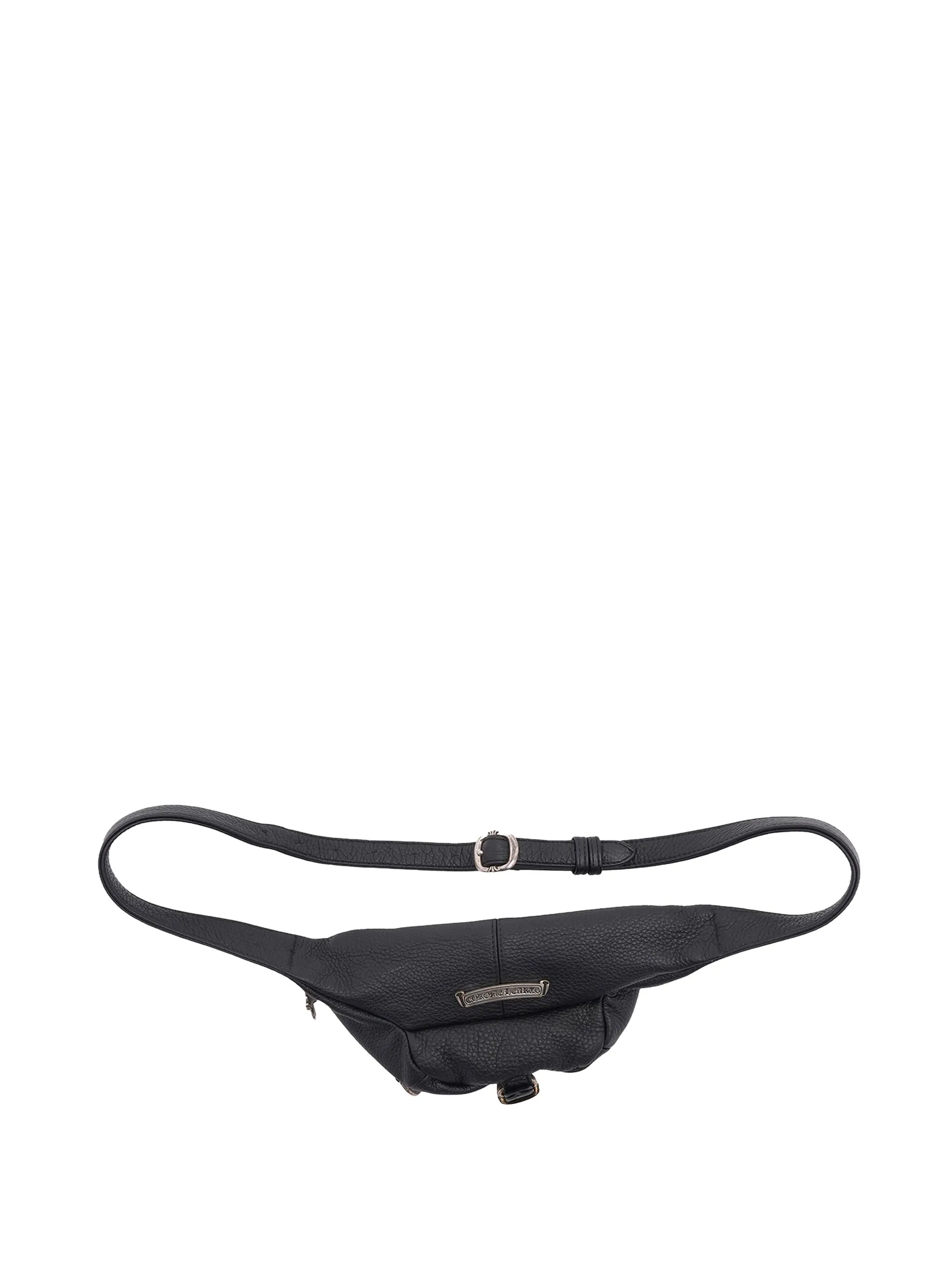 Мини-сумка на ремне на молнии Chrome Hearts, черный — фото 2