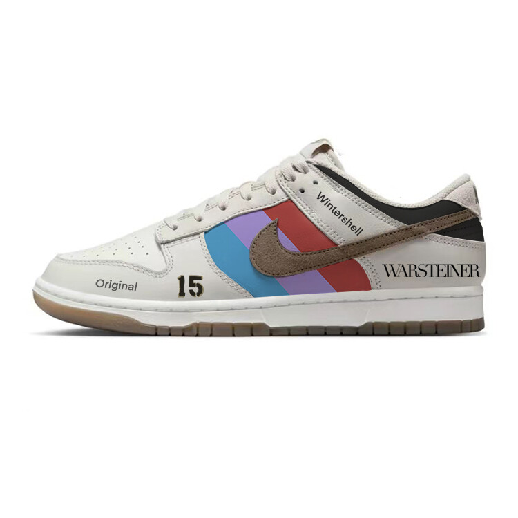 

Кроссовки Nike Dunk Skateboarding Shoes Men Low-top Brown/Gray, коричневый