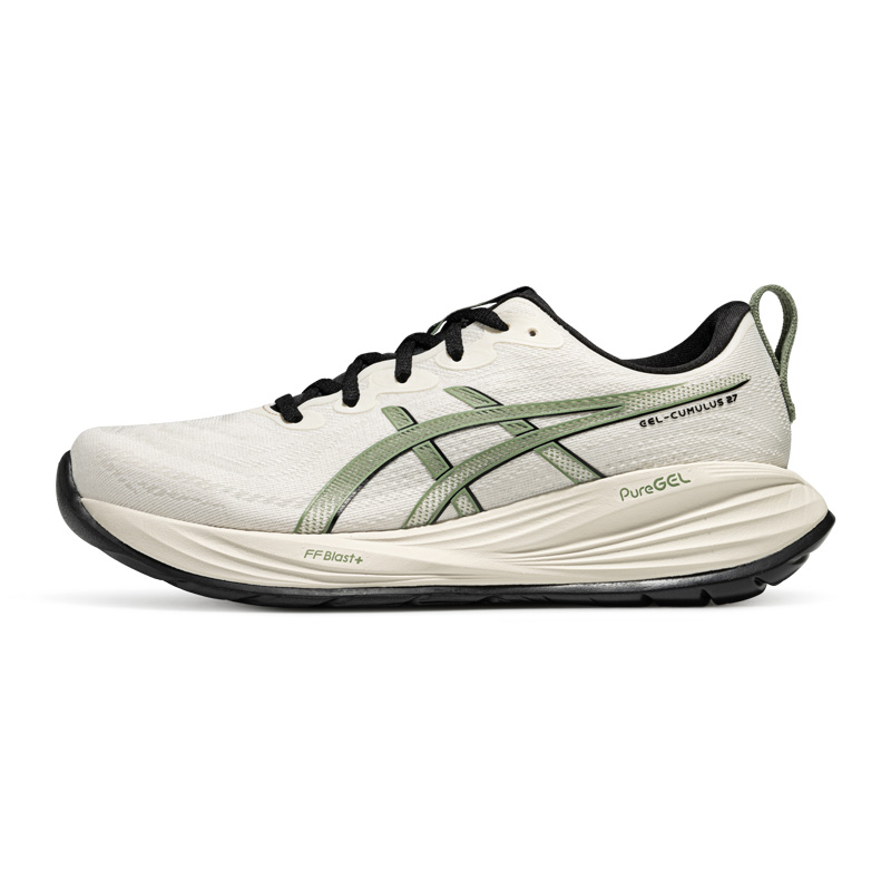 

ASICS Кроссовки для бега на длинные дистанции Gel Cumulus 27 Rebound Low, мужские, белые, зеленые