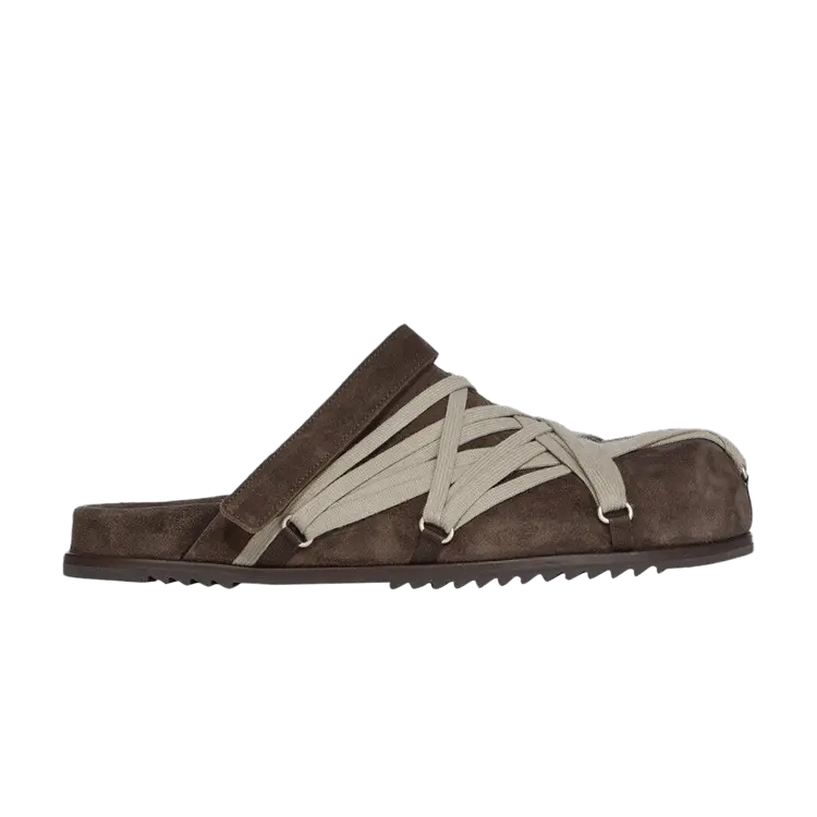 

Мюли Rick Owens Concordians Megalaced Mule Granola, Brown Suede