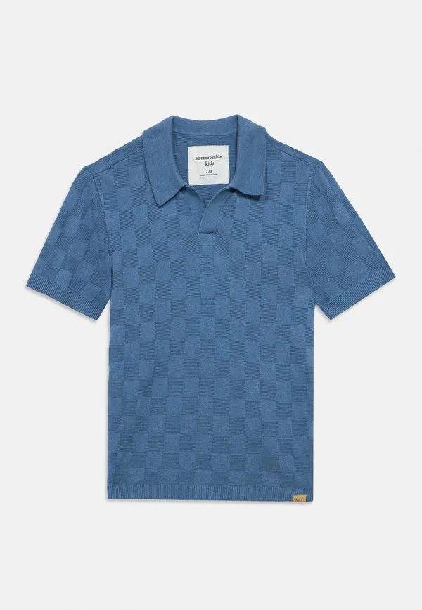 Рубашка-Поло с воротником-стойкой Abercrombie & Fitch, Moonlight Blue