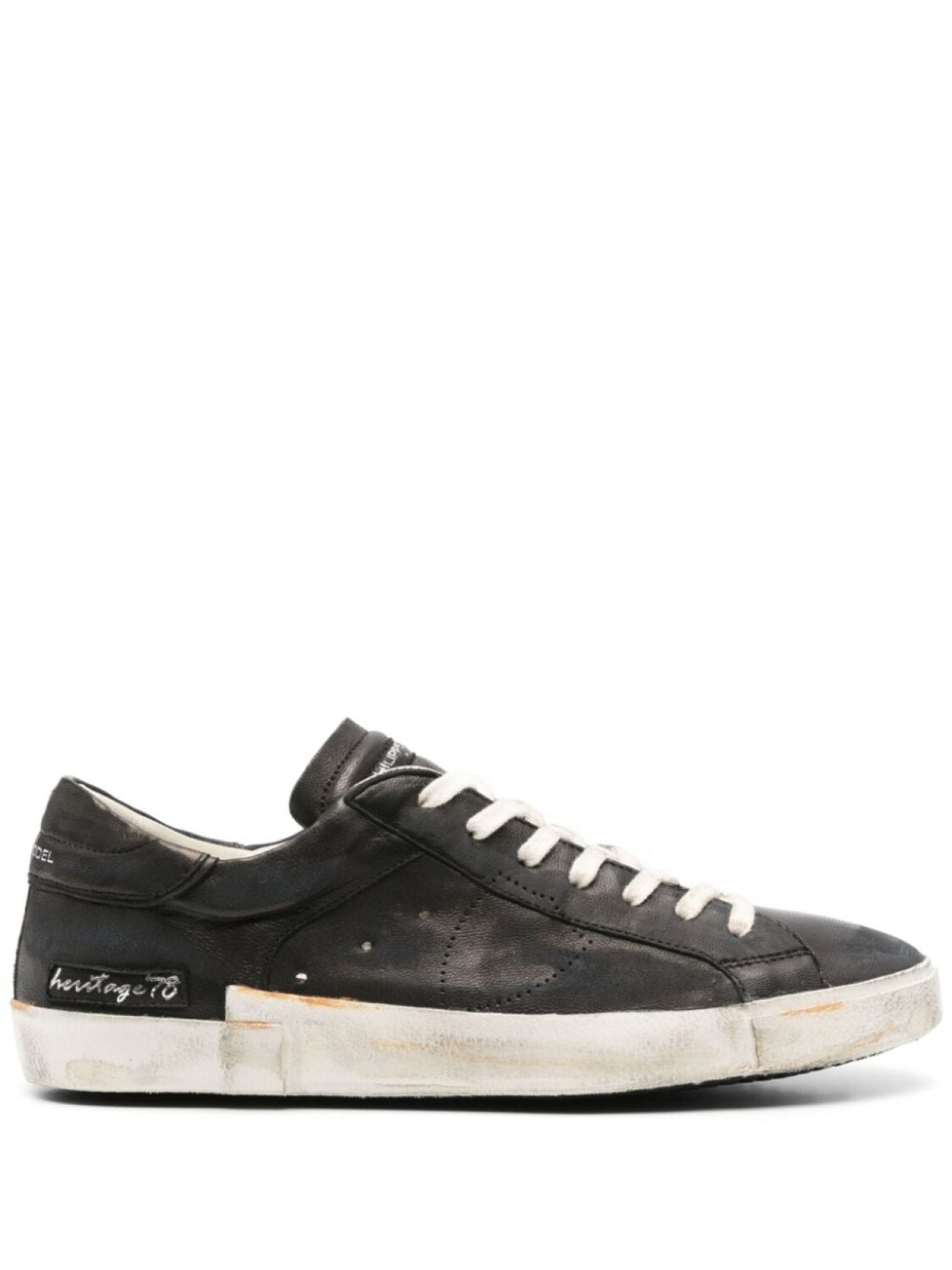 

Philippe Model Paris кроссовки Prsx из состаренной кожи, черный