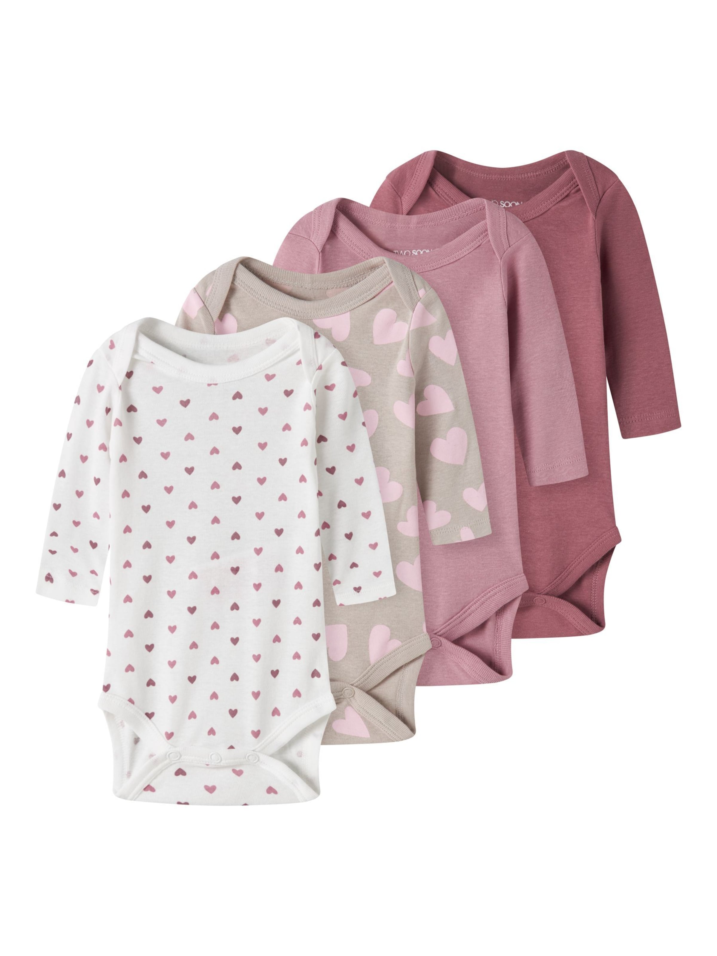 

TWO SOON Комбинезон/боди в цветах Grey, Dusky Pink, Dark Pink, White