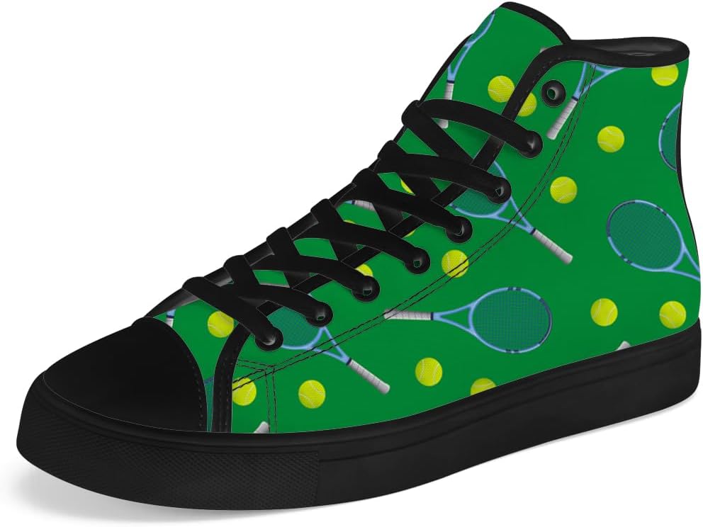 

Кеды на высокой подошве chebing с рисунком теннисного мяча, высокие кроссовки на шнуровке, повседневная обувь, подарок для мужчин и женщин, зеленый