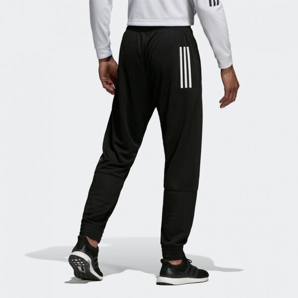 Спортивные штаны adidas Training Running Printing Logo Knit Sports Long Pants Black, черный — фото 3