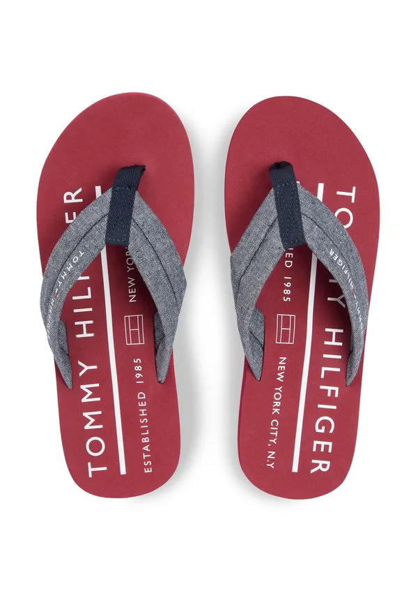 Шлепанцы и сандалии из чистого льна, шамбре и жаккарда. Tommy Hilfiger, Desert Sky — фото 4