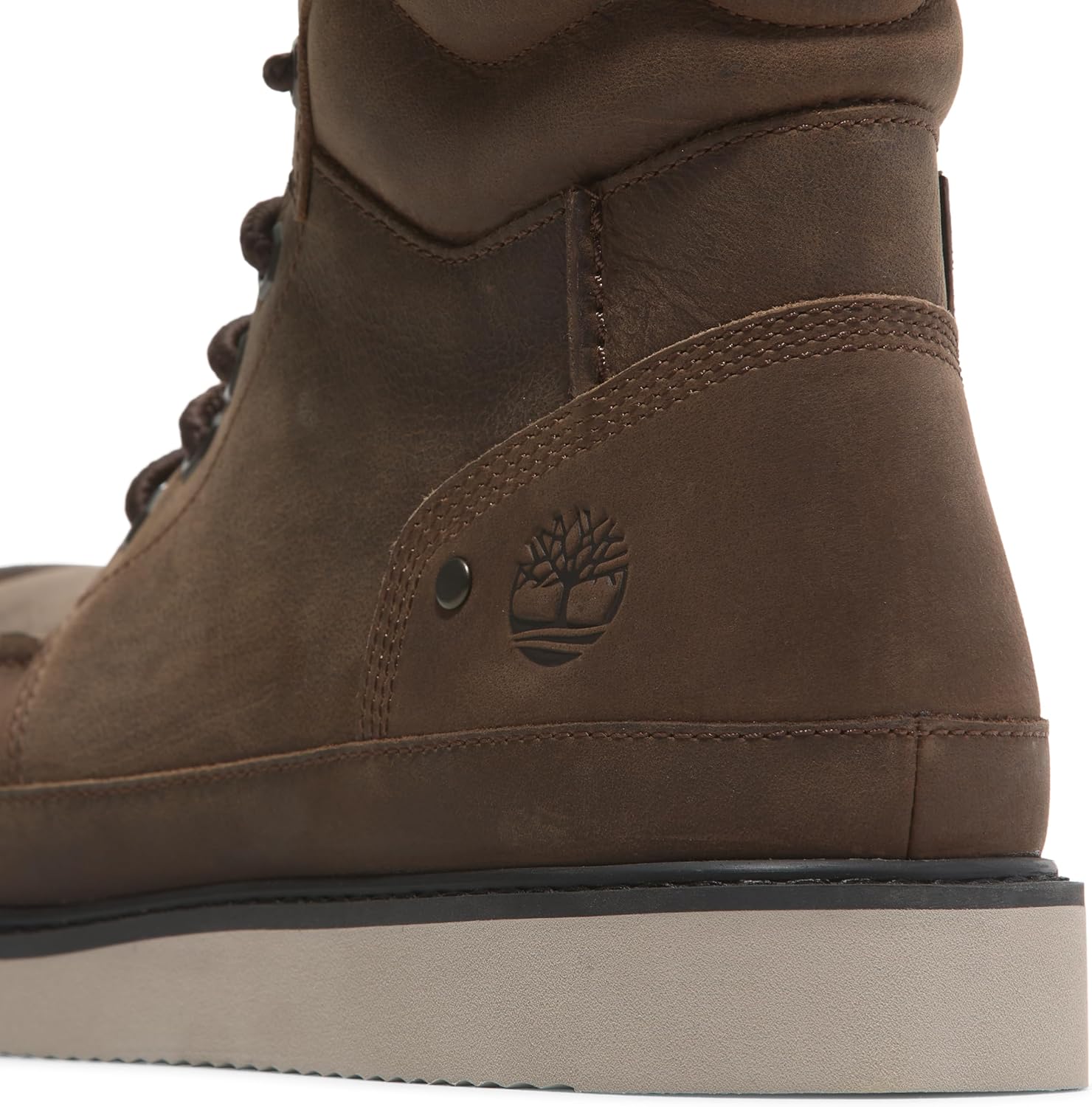 Timberland мужские ботинки Newmarket Mid на шнуровке, Dark Brown Full Grain — фото 2
