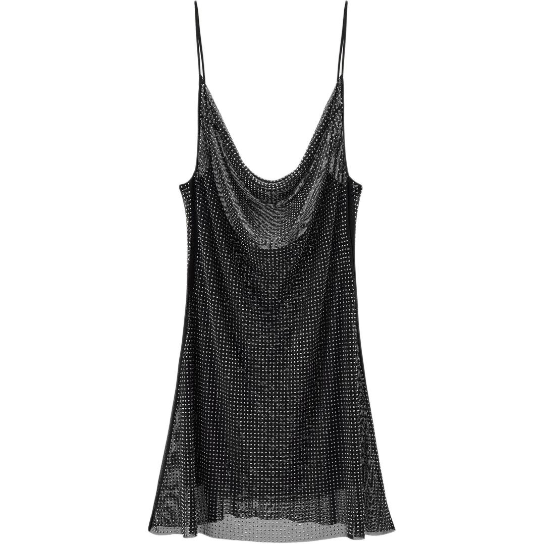 

Платье-комбинация женское черное Zara