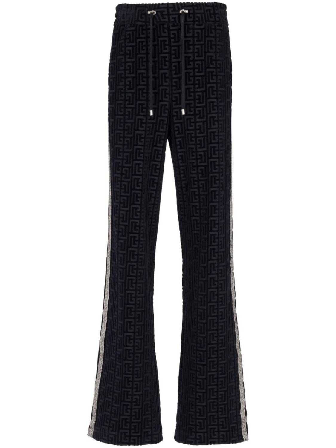 

Balmain прямые брюки с лампасами, черный
