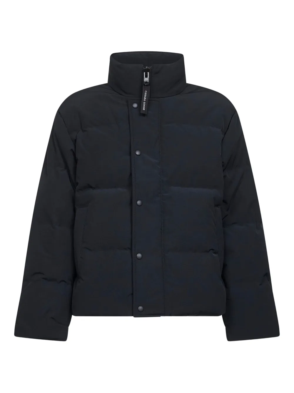 

Куртка с высоким воротником и нашивкой с логотипом Canada Goose, черный