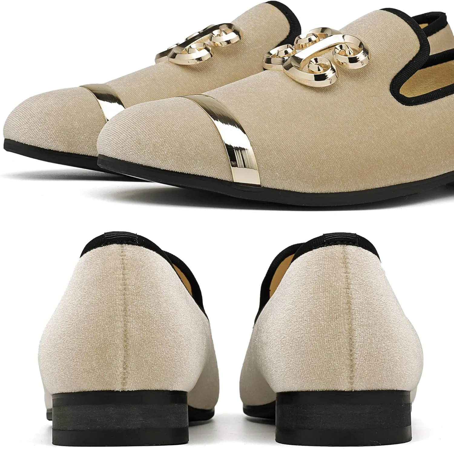 

Мужские модные официальные бархатные лоферы и свадебные туфли для мужчин, роскошные повседневные мужские туфли на каждый день с пуговицей FQEQNQG