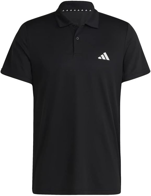 Мужская тренировочная футболка-поло Adidas BXH40 Train Essentials, черно-белый — фото 2