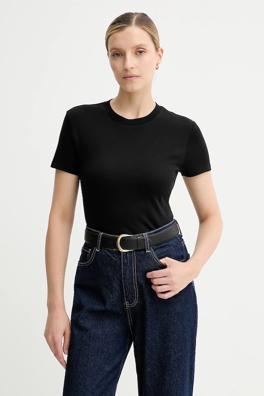 

Хлопковая футболка Calvin Klein, черный