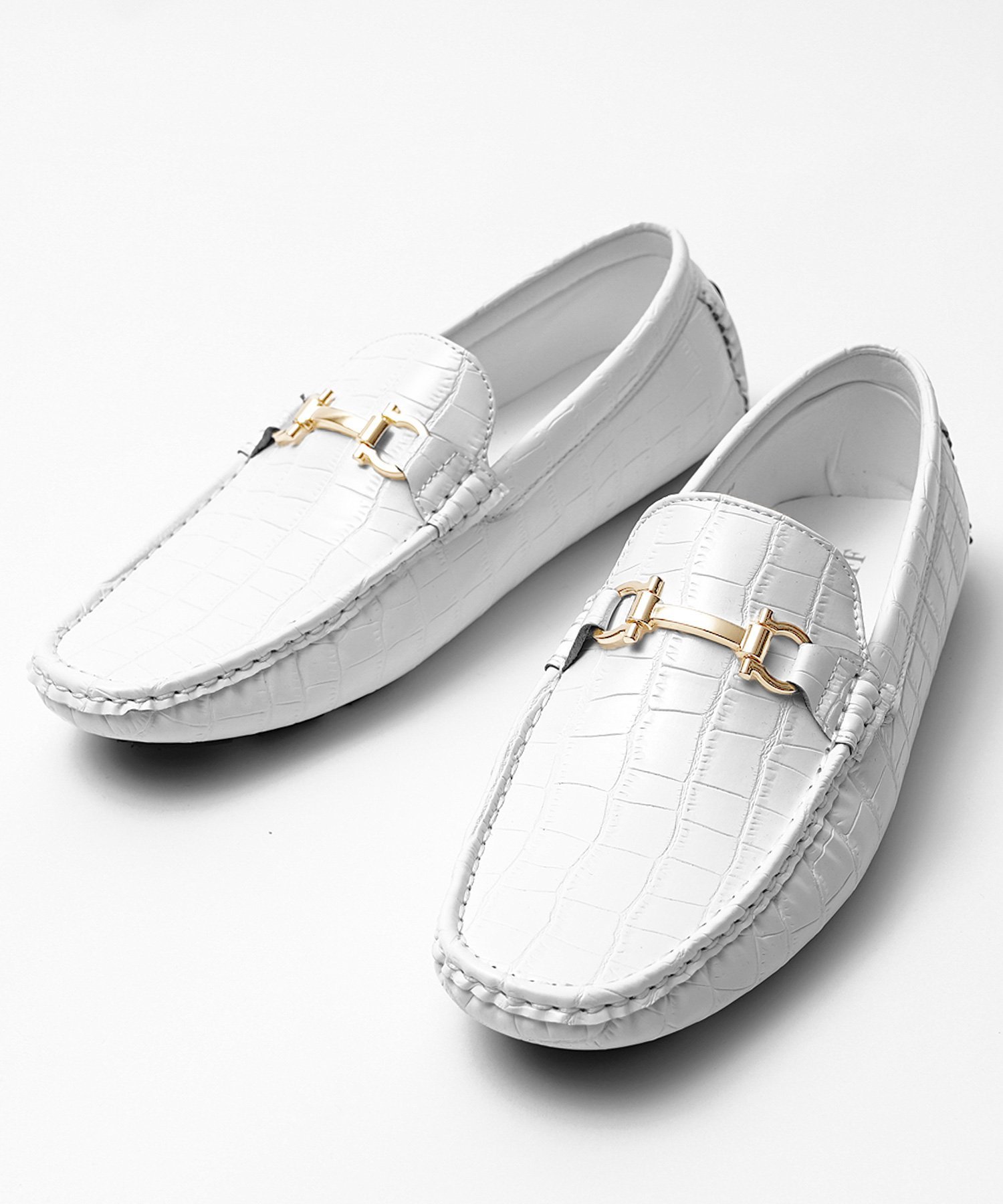 Обувь для вождения Bit SOMEDIFF, White (crocodile)