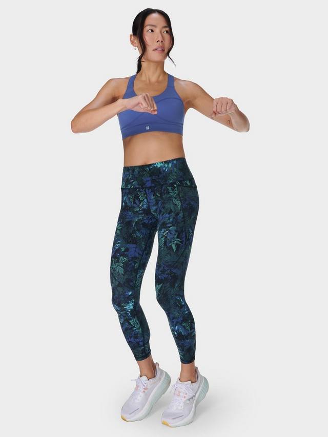

Леггинсы для тренировок power 7/8 Sweaty Betty, цвет Green Forest Print