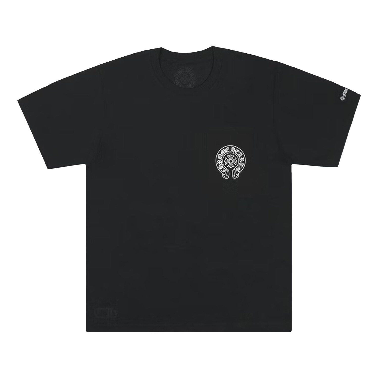 

Футболка с карманами и логотипом Chrome Hearts Horseshoe, цвет Черный