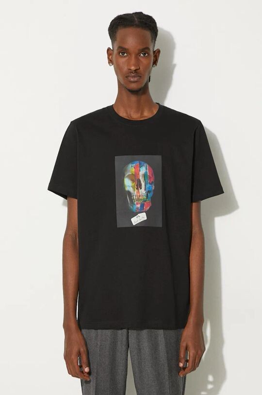 

Хлопковая футболка PS Paul Smith, черный