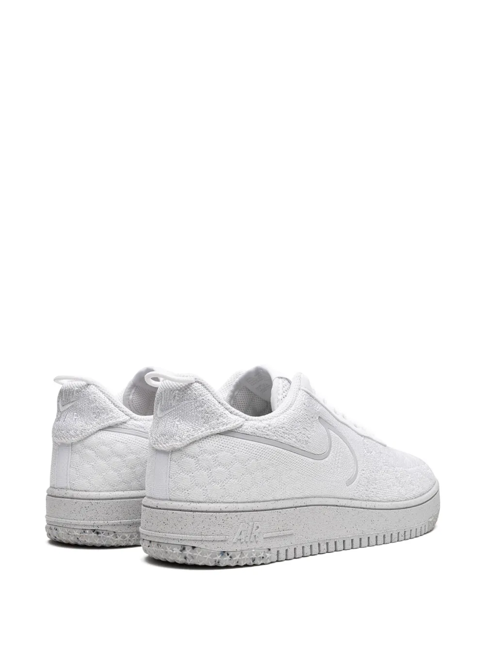 Кроссовки Air Force 1 Flyknit NN Whiteout Nike, белый — фото 3