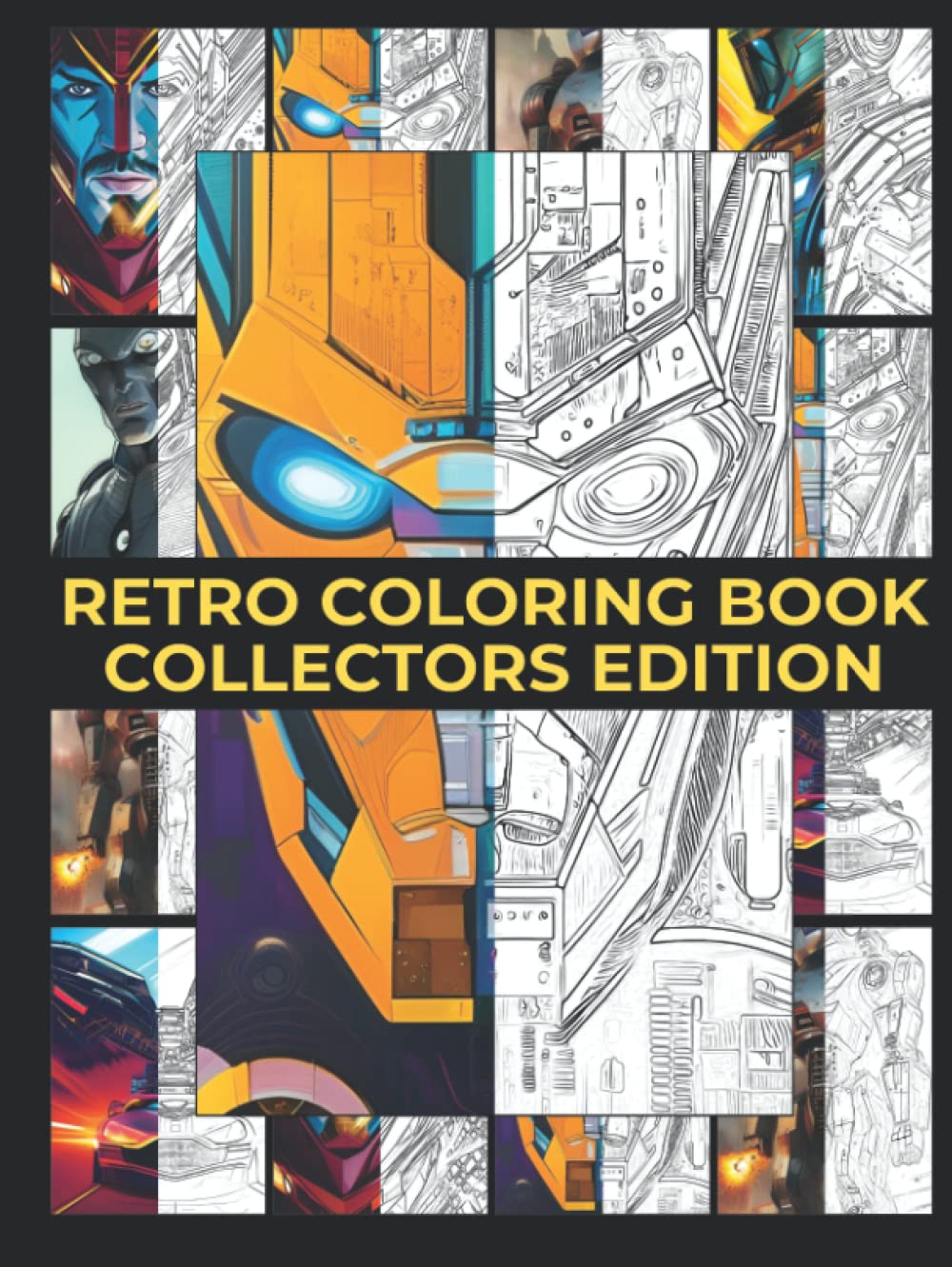 

RETRO Creative Coloring Book Collector's Edition, Bonus illustrations for hours and hours of endless fun and creativity, Perfect Gift, 153 pages total