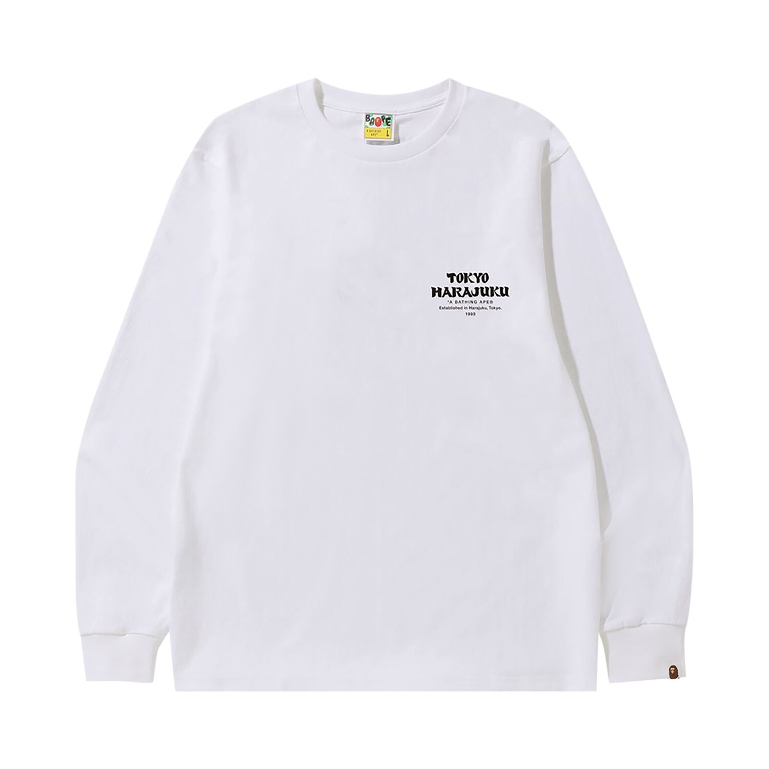 

Футболка с длинными рукавами BAPE Japan Culture Daruma, цвет Белый