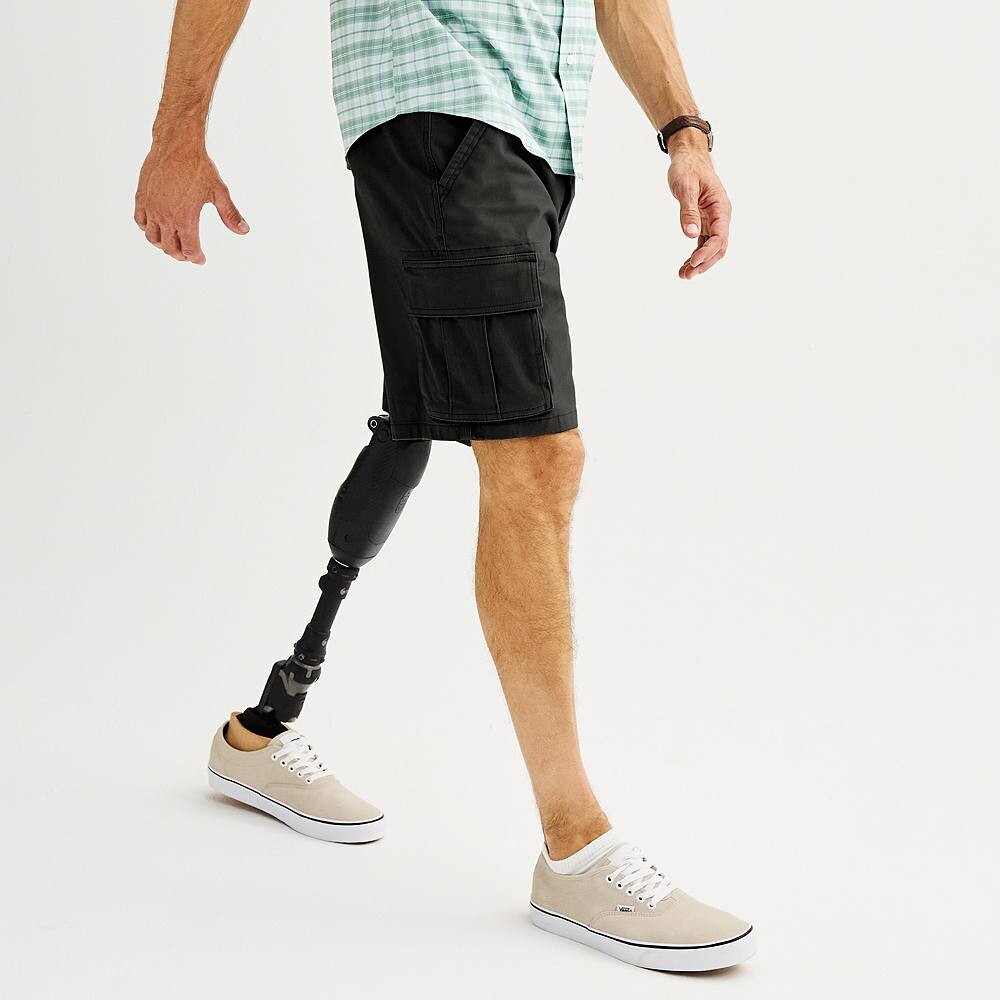 

Мужские шорты карго Sonoma Goods For Life 10 дюймов Adaptive Flexwear, черный