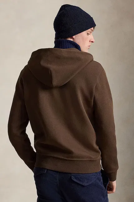 Толстовка на молнии Double Knit Polo Ralph Lauren, коричневый — фото 2